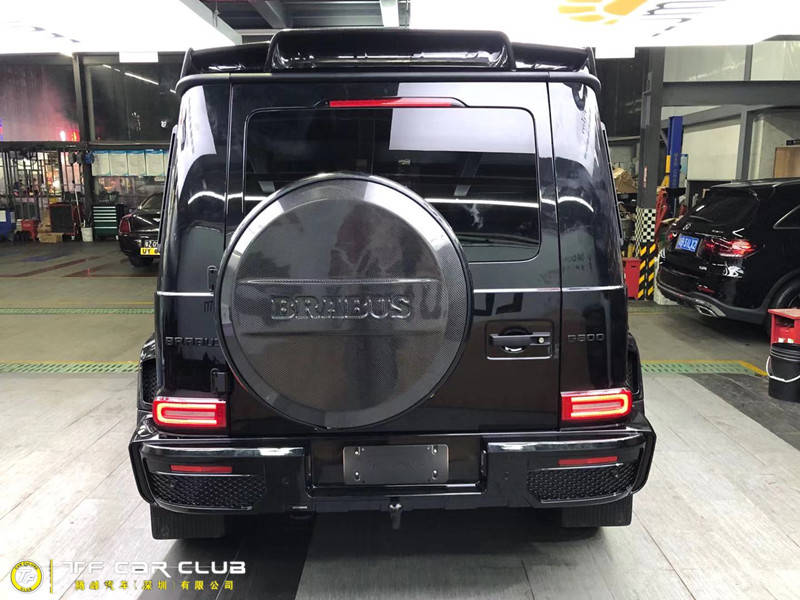 奔驰g63 amg改装(brabus)巴博斯套件改装天蝎排气